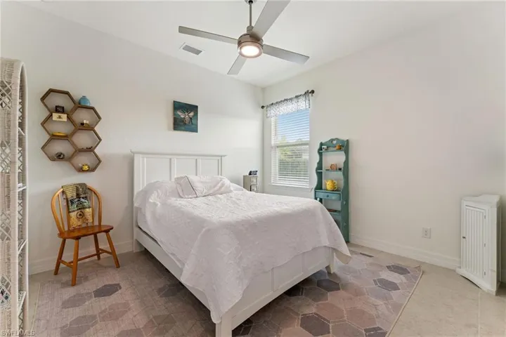 Guest Bedroom - situated on the other side of the home from the other bedrooms with a convenient full bathroom next door