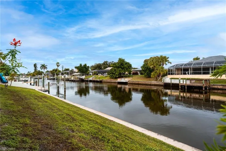 View Looking Down the Beautiful 100 Foot Wide Gulf Access Canal