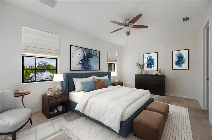VIRTUALLY STAGED Primary Bedroom