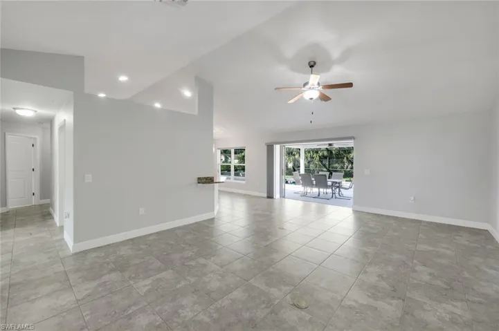 Living Room with Slider to Porch