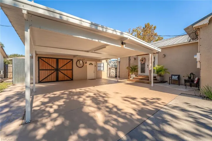 Carport area