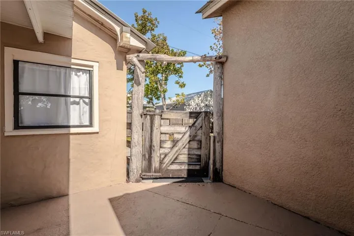 Gate leading to backyard
