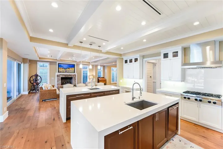 View from Kitchen to Family Room