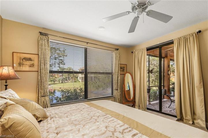 Has large window and a sliding door to the screened lanai.