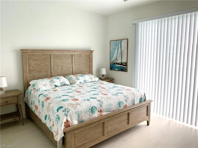 Bedroom with light wood finished floors