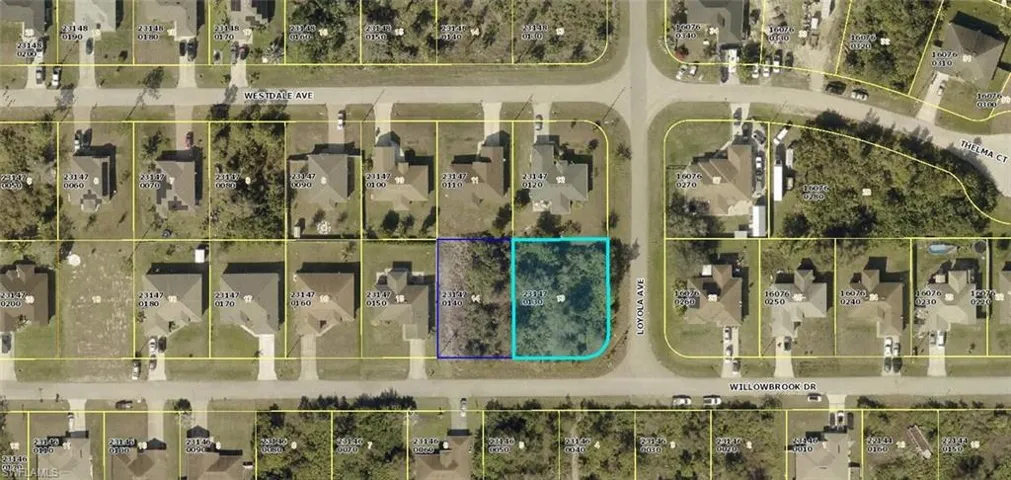 Map of property location with property boundaries highlighted