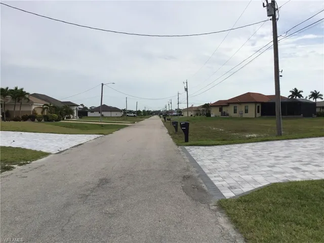 Looking down the street