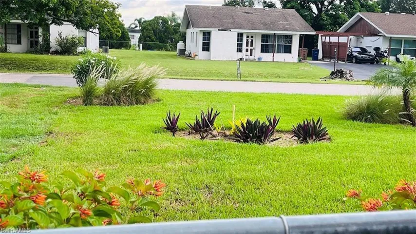View of green lawn