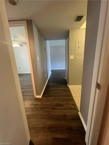 Another view of the Hallway leading from bedrooms to the living room