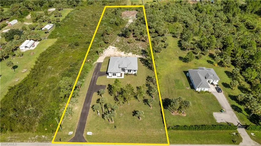 View from above of property
