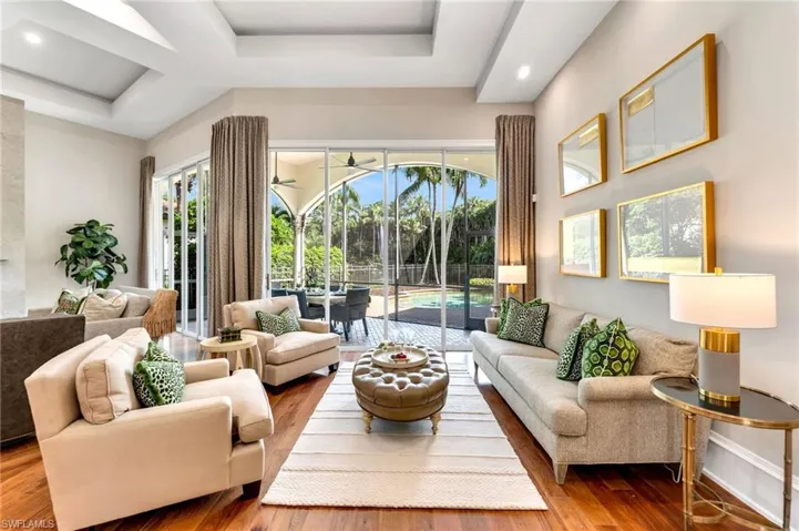 This open space lends itself to entertaining, yet still allows for separate, group seatings, all with amazing views.