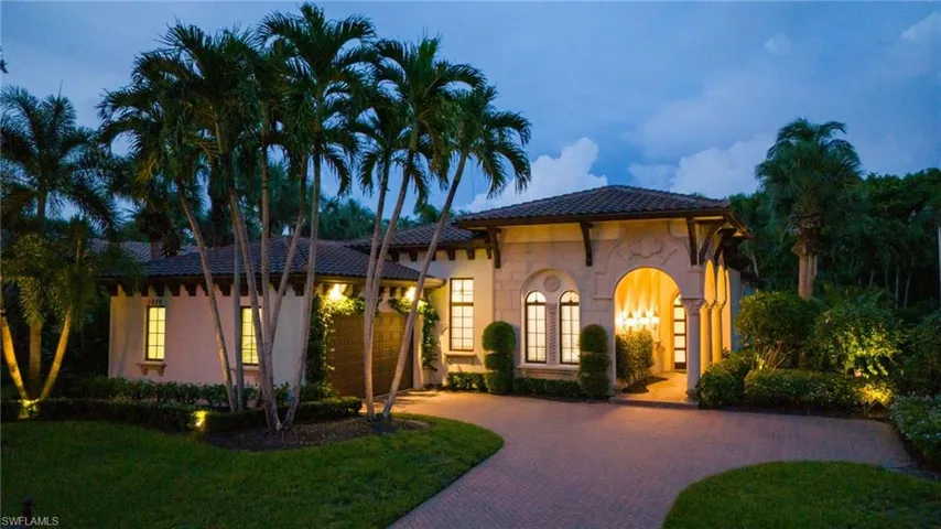 The home takes on an entire different ambiance and flair in the evening hours...