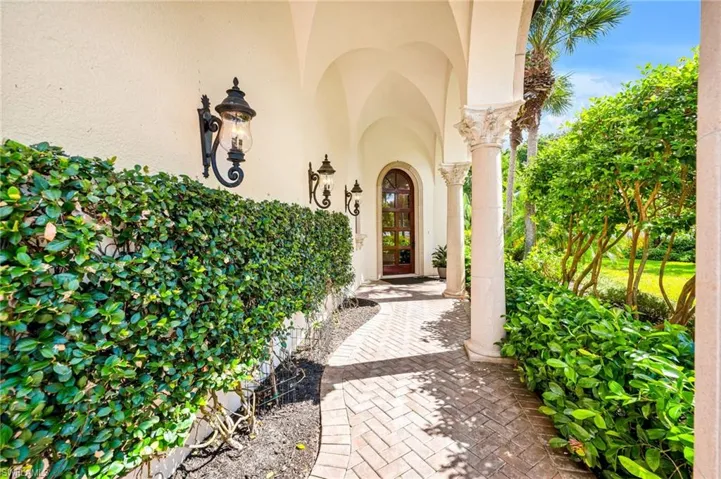 Exterior entry to your new home...