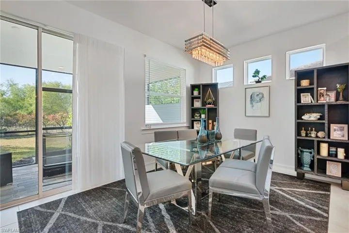 View of dining room