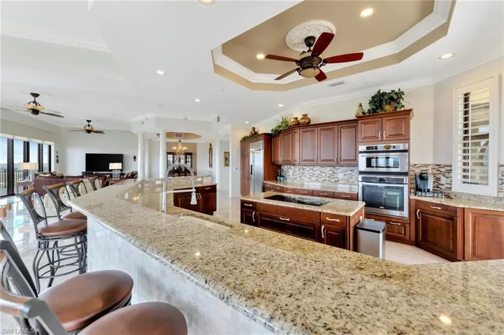 Wonderful size kitchen with stainless steel appliances, granite countertops and loads of storage.