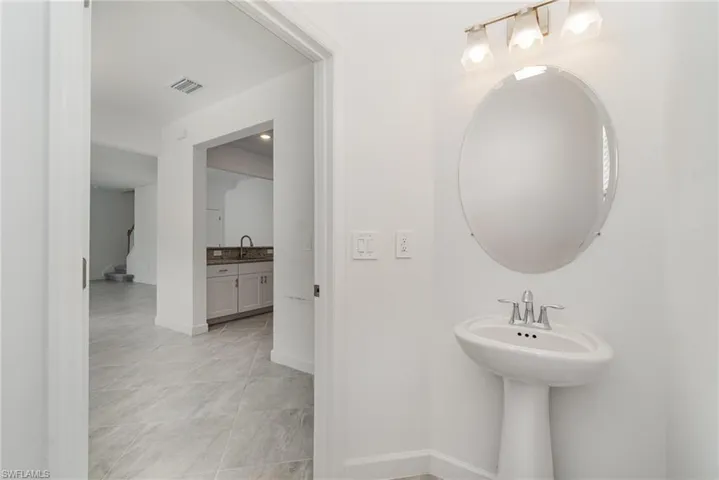 Bathroom with baseboards