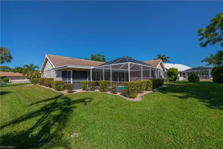 Rear view of property