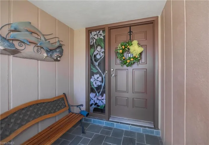 Property entrance screened in