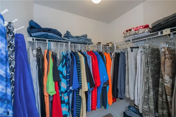 View of spacious closet
