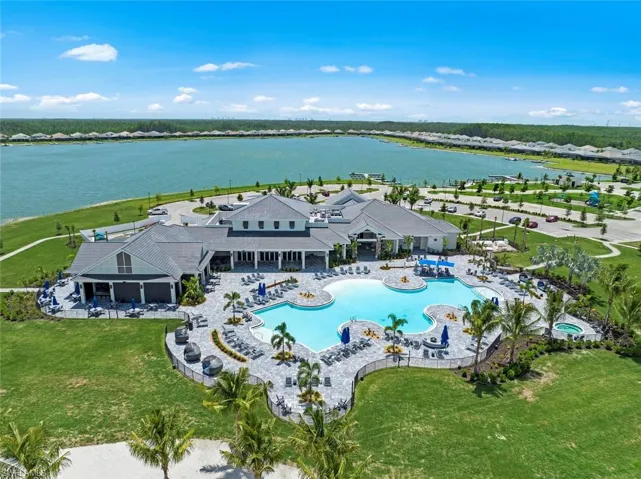 Aerial view of Amenity Center