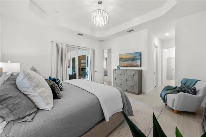 Master hall leads to en-suite bath