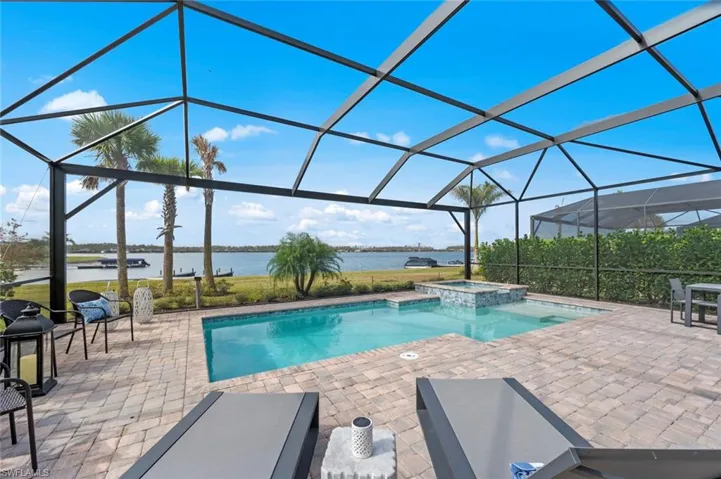 Water view of pool AND Lake