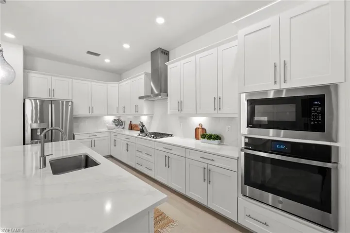 Quartz counters and back splash