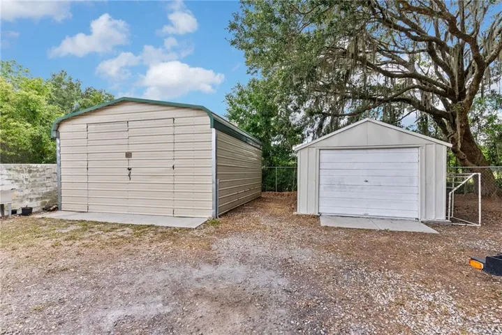 Garage and Shed.