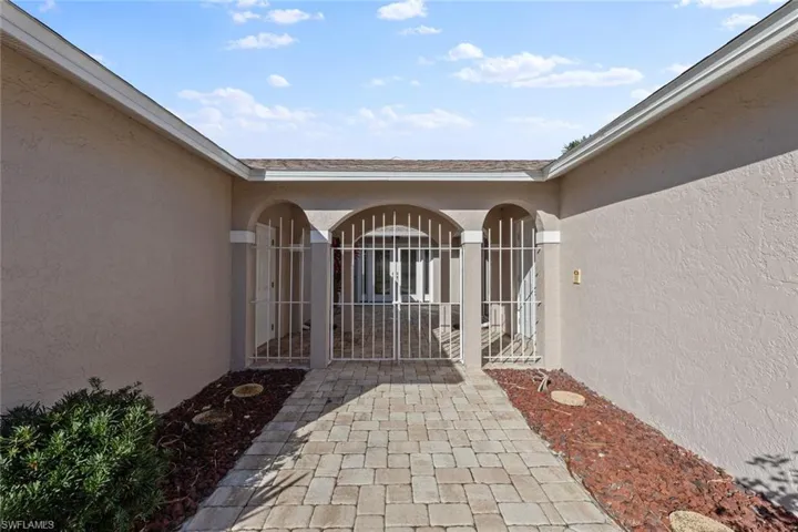 Courtyard grand entrance