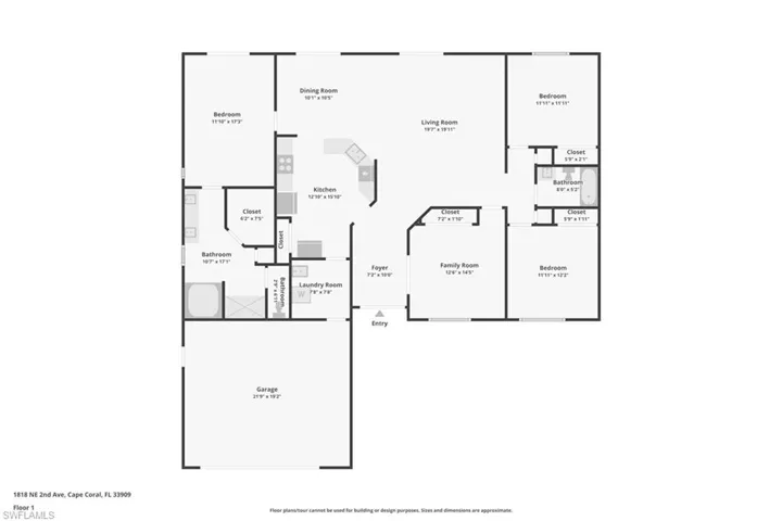 1818 NE 2nd  AVE, Cape Coral, FL 33909
