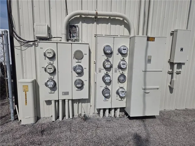 ALL ELECTRIC METERS FOR THE TENANTS.