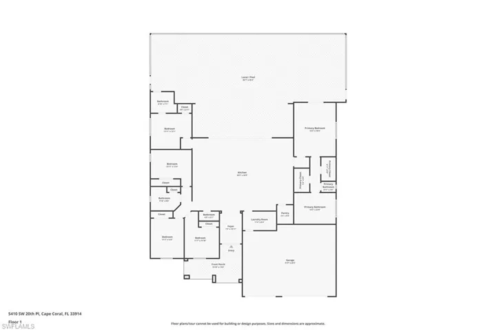 View of floor plan / room layout