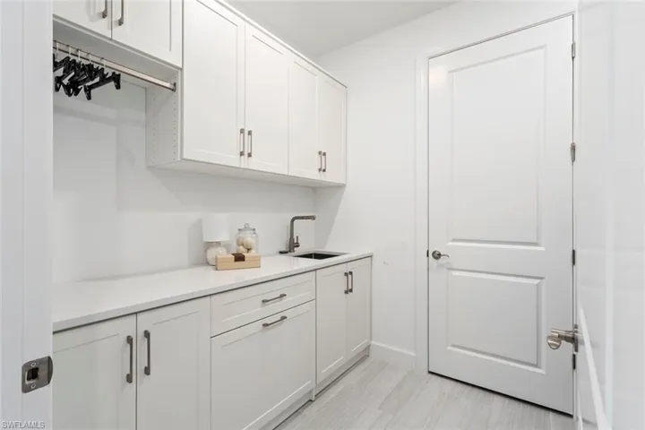 Laundry with Built-in cabinets