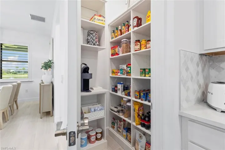 Custom Pantry with built-in coffee bar
