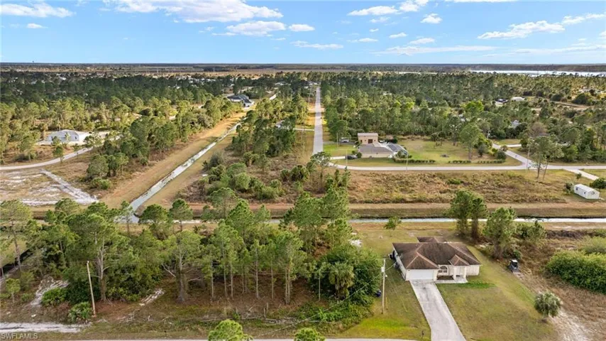 Birds eye view of property