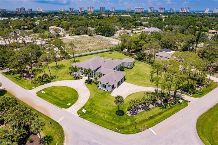 Aerial of Home with Expansive Lot