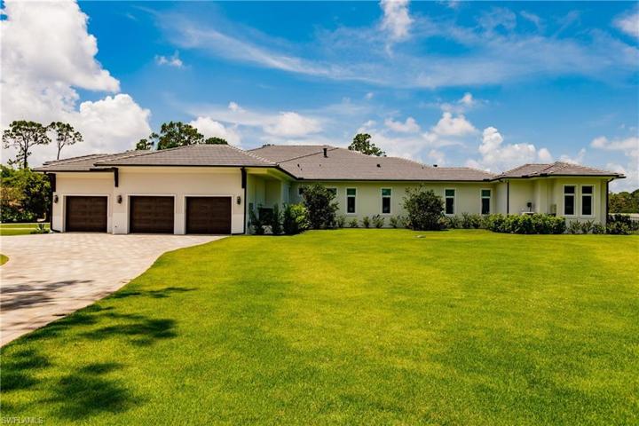 Side of Home with Garages