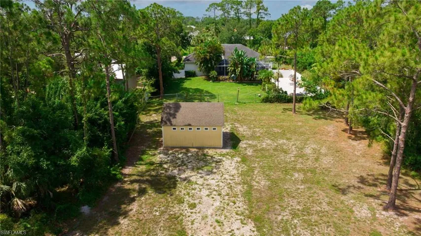 The secondary back lot with 320 sq ft shed/barn...