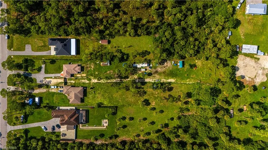 Aerial view of property's location