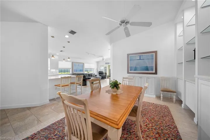 Dining room with baseboards