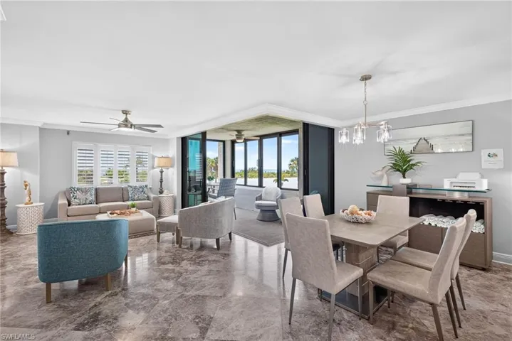 Open dining area