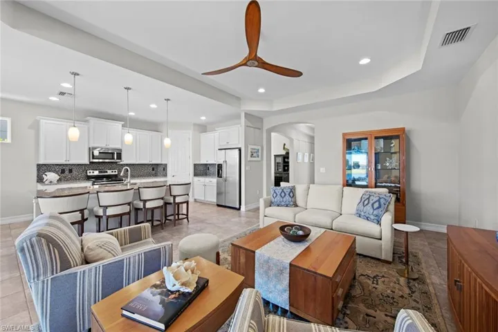 New ceiling fan (July 2022), new rotating mount SAMSUNG FRAMED flat screen TV (October 2022), new ACCORDIAN WINDOW SHADE (January 2019) and new ceiling linen curtains (September 2021).