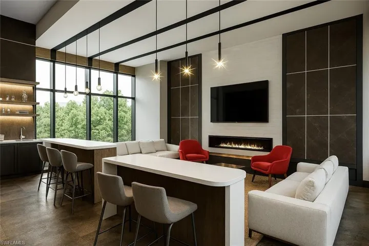 Rendered Building lobby featuring a sink