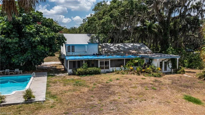 View of rear view of property