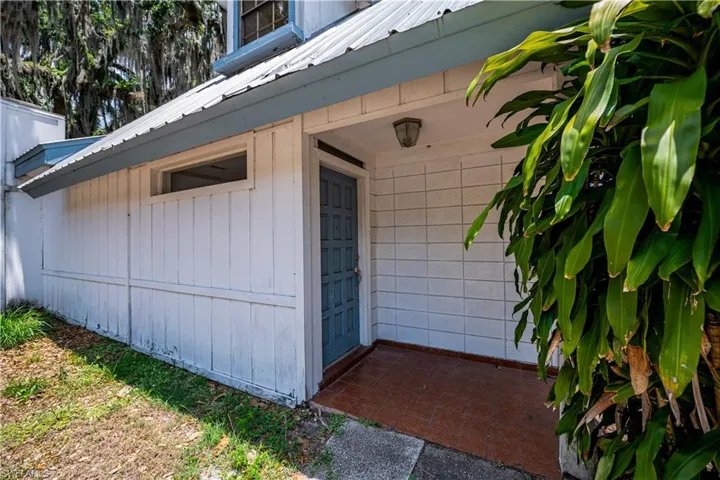 View of exterior entry