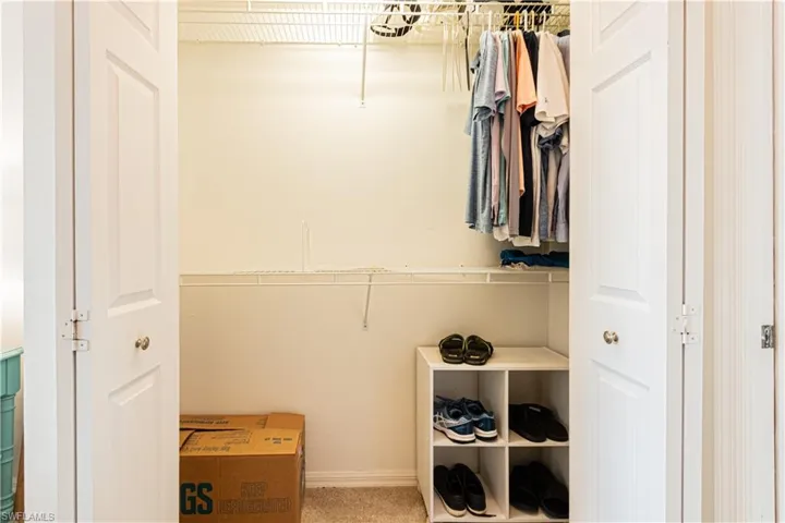 View of spacious closet