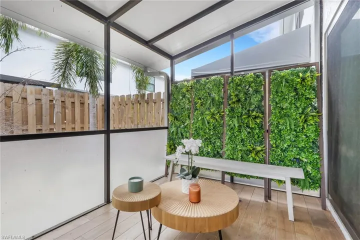 View of screened lanai