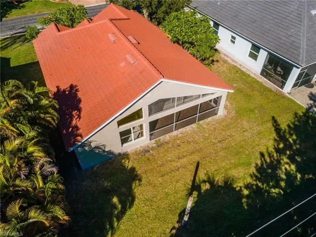 View from above of property