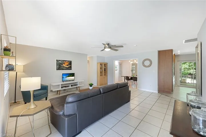 View of living room from entry way.