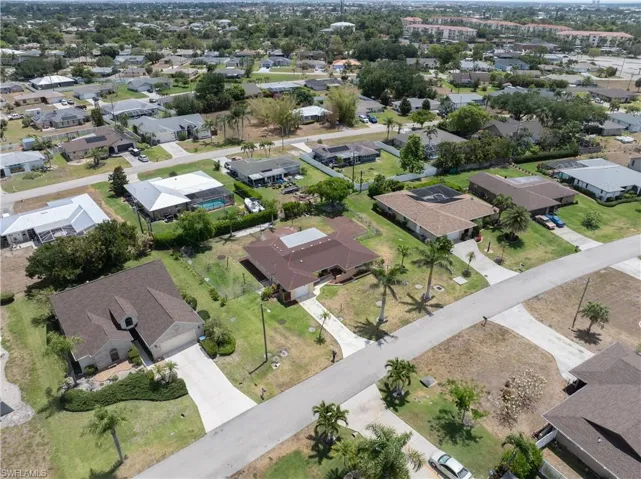 Drone / aerial view with a residential view